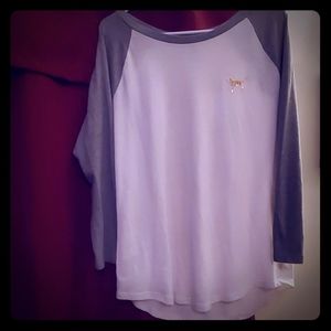 Pink 3/4 sleeve shirt